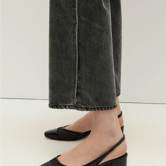 Veronica beard grey straight leg sparkle side jeans - Picture 4 of 6